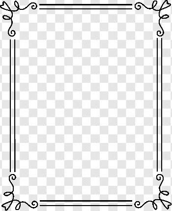 Black Borders Cute Free Clipart Hd1 Transparent Background Free ...