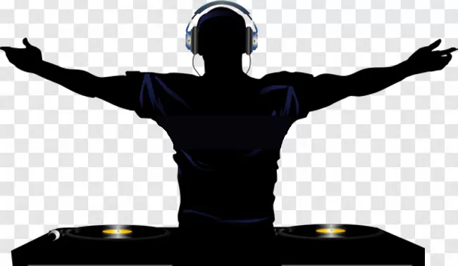 Disc jockey Virtual DJ Graphic design Logo How to DJ, creative transparent  background PNG clipart | HiClipart