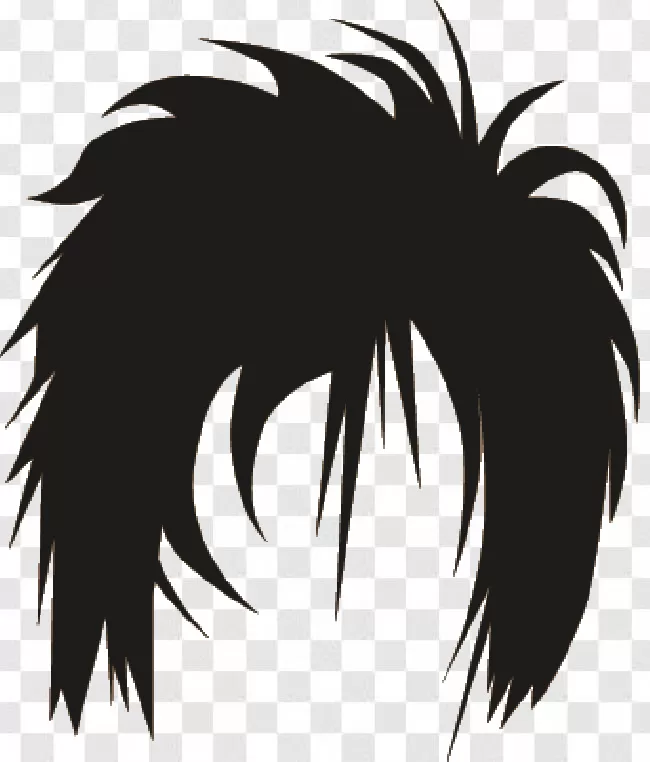 emo hair cutting images clipart