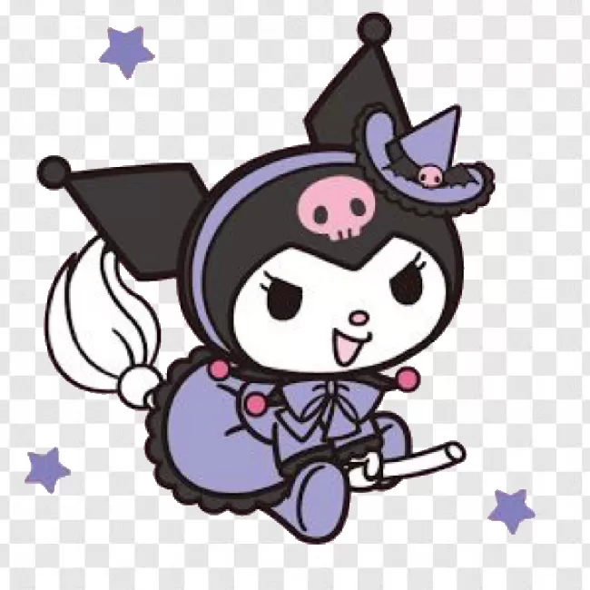 Kuromi, Cat, Cartoon Character, Cartoon, Anime