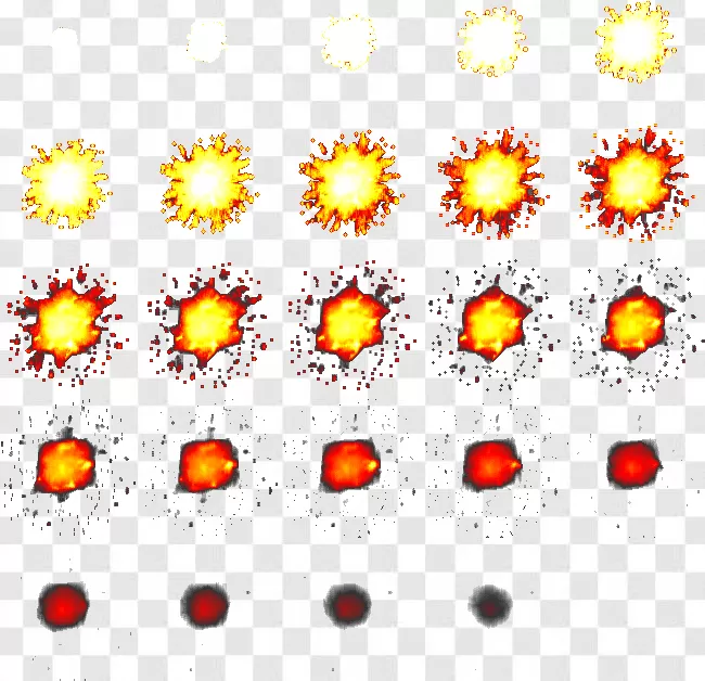 Explosion Sprite Picture Png Transparent Background Free Download - PNG ...