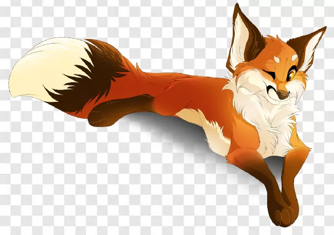 Dog, Outdoor, Red Fox, Horizontal, Red, Cute, Illustration, Vector, White, Face, Mammal, Eye, Orange, Wildlife, Cartoon, Tail, Nature, Predator, Animal, Fur, Isolated, Forest, Portrait, Fox, Wild