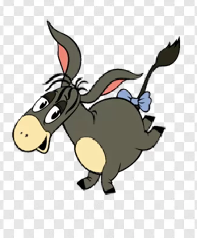 Donkey, Isolated, Cartoon PNG, Cute, Animal, Drawing, Farm, Zoo, Design