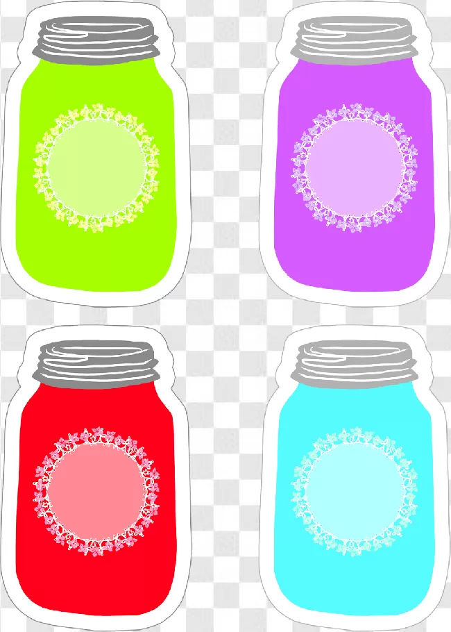 Jar, Blank, Bank, Glasses, Background, Canning, White, Container, Cartoon, Jam, Cap, Creamy, Black, Empty, Can, Kitchen, Bottle, Contour, Clipart, Cream