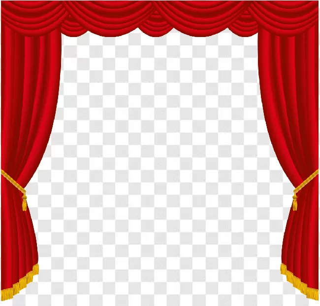 Curtains, Fashion, Decoration Stage, Get, Vector, Design Element, Decoration, Style, Design, Drapery, Decoration Clipart, Object, Red Curtains
