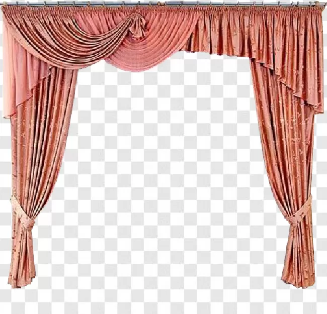 Decoration Stage, Design Element, Decoration Clipart, Decoration, Design, Red Curtains, Object, Drapery, Style, Curtains, Fashion, Get, Vector