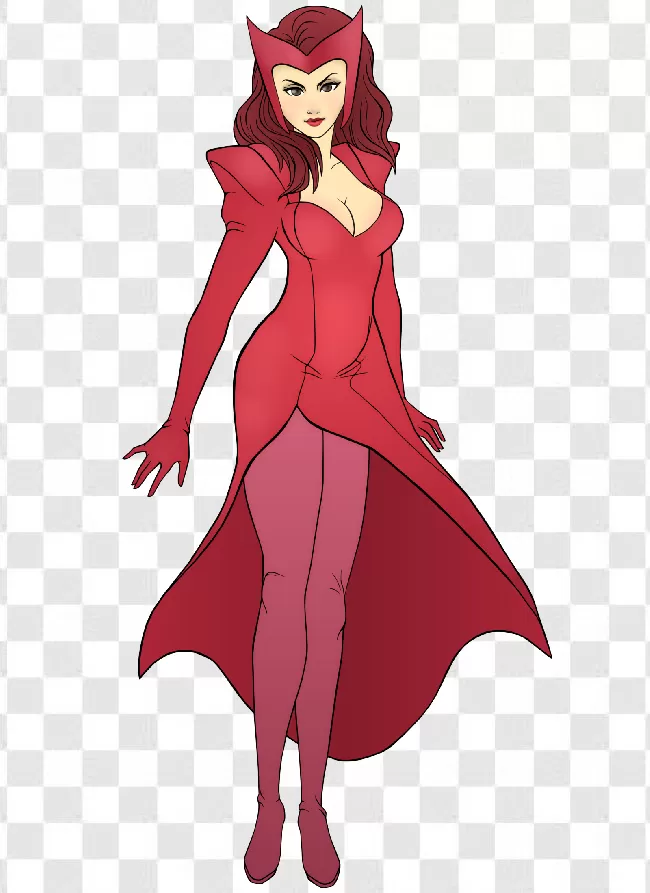 Download Scarlet Witch Transparent Background HQ PNG Image