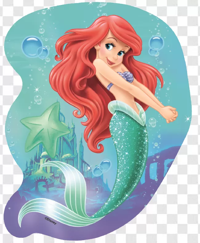 Little Mermaid Downloads Png Transparent Background Free Download - PNG ...