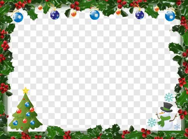 Christmas Frame Png Background Images Hd Download Transparent ...