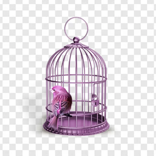 Illustration, Cage, Metal, Bird, Concept, White, Isolated, Freedom