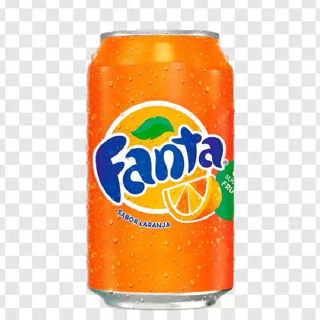 Cold, Isolated, Background, Fresh, Orange, Soda, Juice, Drink, Fanta, Carbonated