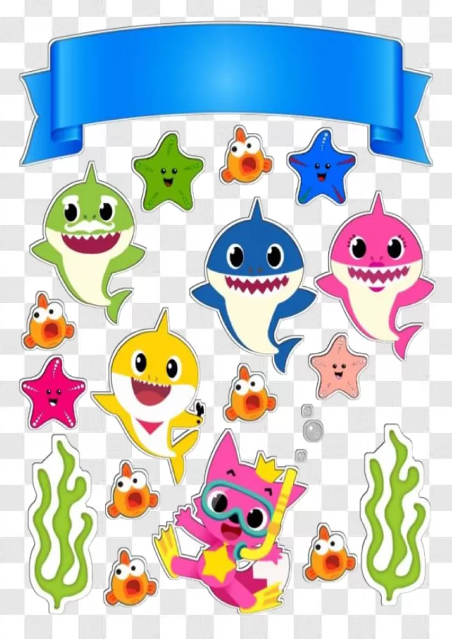 Sea, Fish, Shark, Child, Cartoon, Animal, Baby, Cute